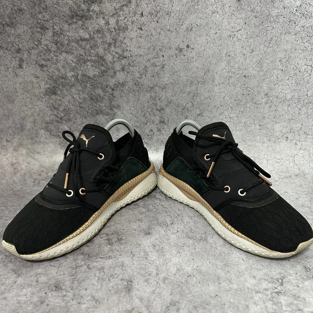 Puma Tsugi Shinsei Metallic Sneakers Women's 8.5 Black Rose Gold Ignite